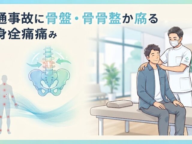 事故の衝撃で歪んだ骨盤・背骨が引き起こす全身の痛みと、早期改善へのステップ