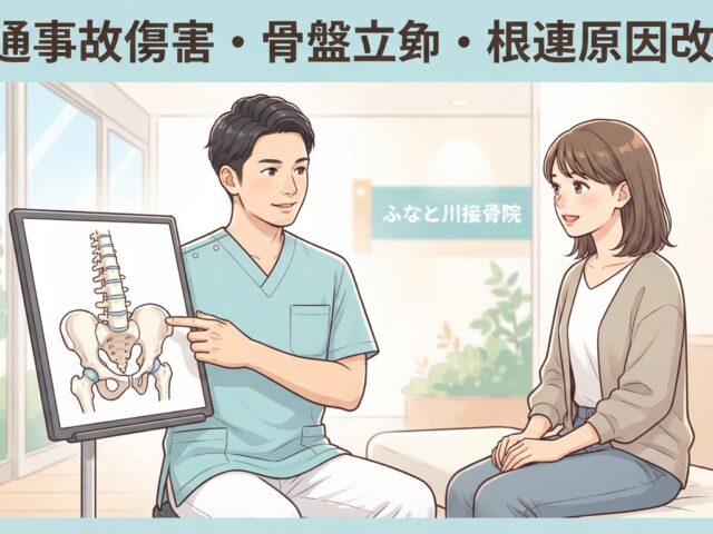 骨盤の歪みが原因？交通事故の衝撃が体に与えるダメージと根本改善のステップ